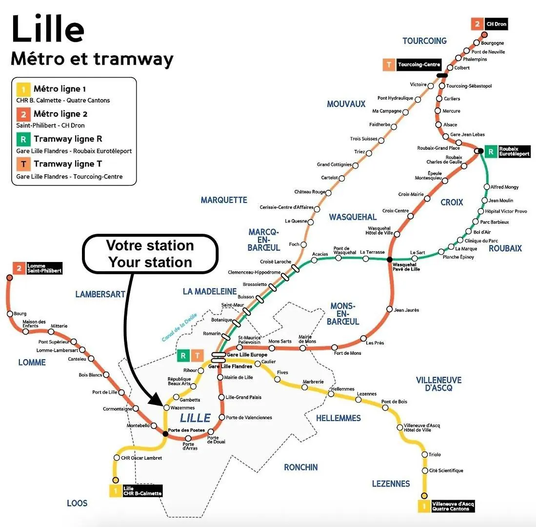Wazemmes Appartement Lumineux A Cote Du Marche! Lille